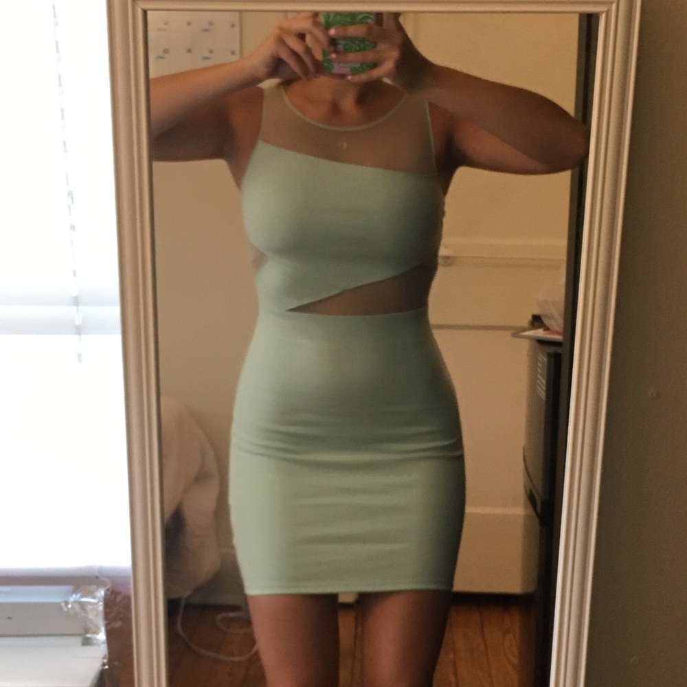 Urban Outfitters Teal Bodycon Dress